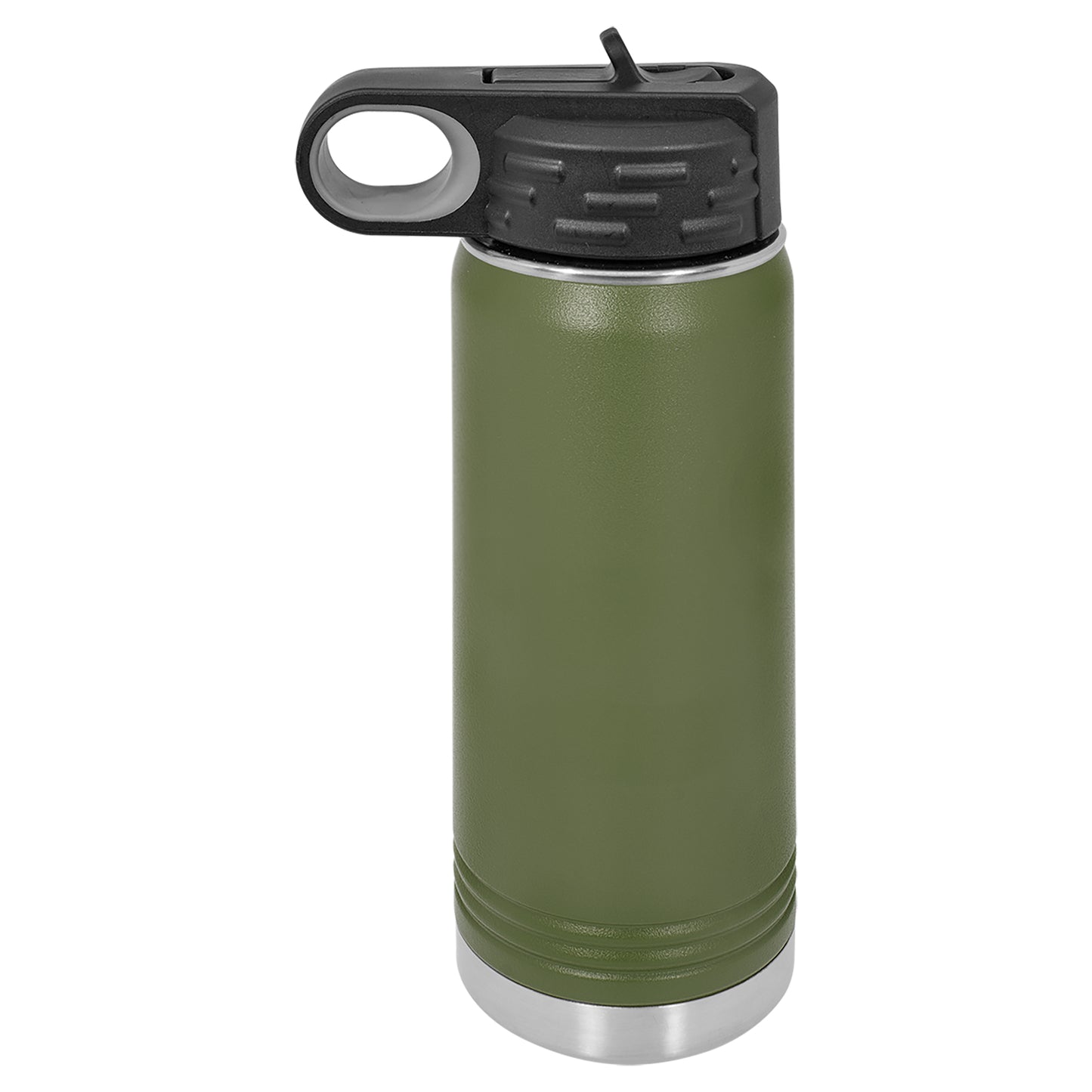 Personalized Laser Engraved  Olive Green 20 oz. Polar Camel Water Bottle