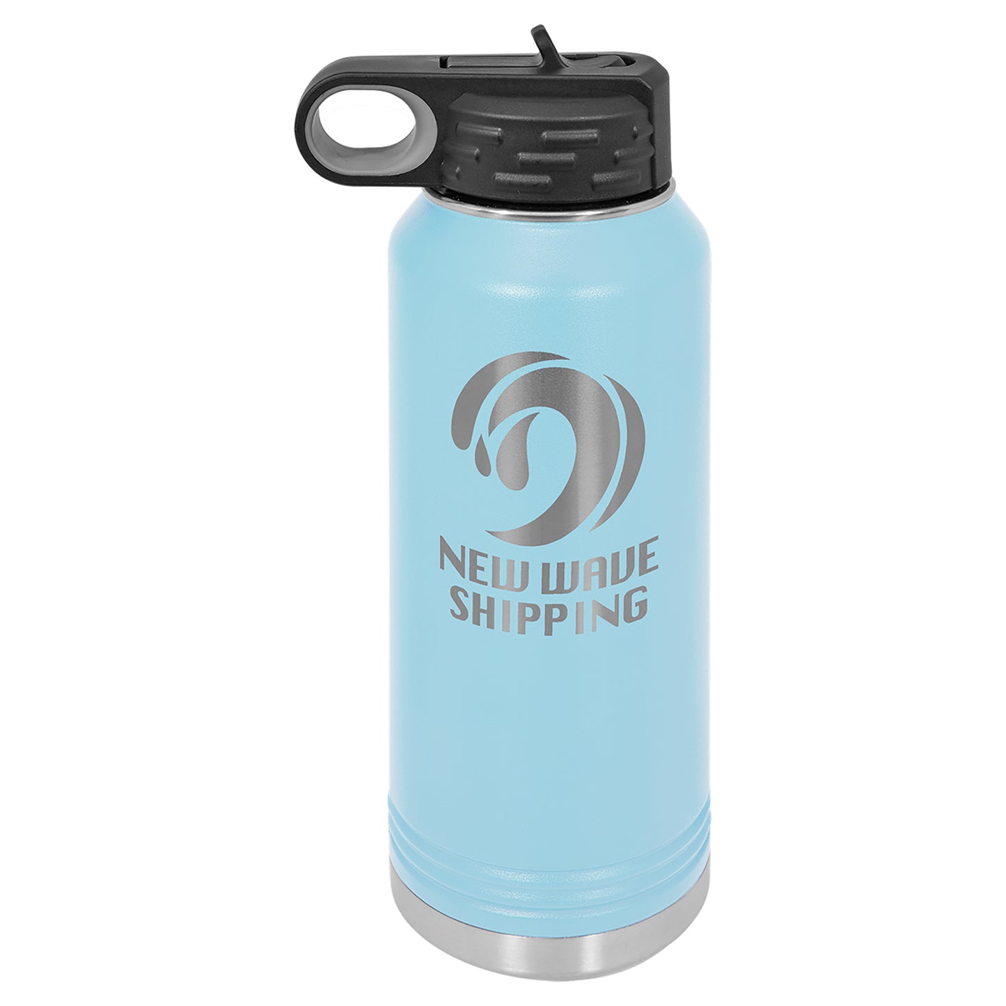 Personalized Laser Engraved  Light Blue 32 oz. Polar Camel Water Bottle