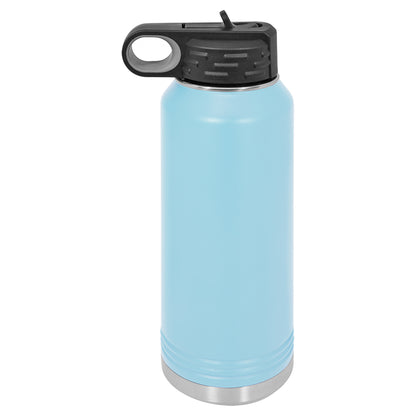 Personalized Laser Engraved  Light Blue 32 oz. Polar Camel Water Bottle