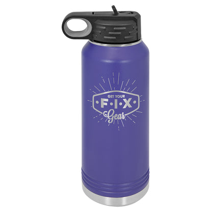 Personalized Laser Engraved  Purple 32 oz. Polar Camel Water Bottle