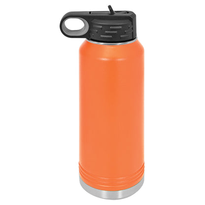 Personalized Laser Engraved  Orange 32 oz. Polar Camel Water Bottle