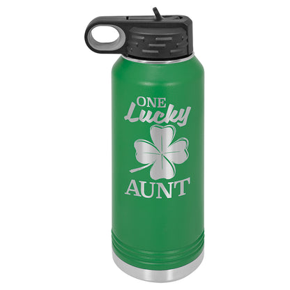 Personalized Laser Engraved  Green 32 oz. Polar Camel Water Bottle