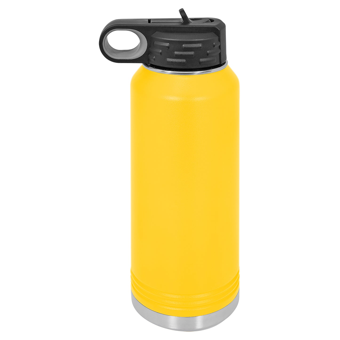 Personalized Laser Engraved  Yellow 32 oz. Polar Camel Water Bottle