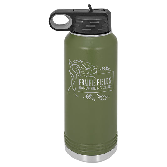 Personalized Laser Engraved  Olive Green 32 oz. Polar Camel Water Bottle