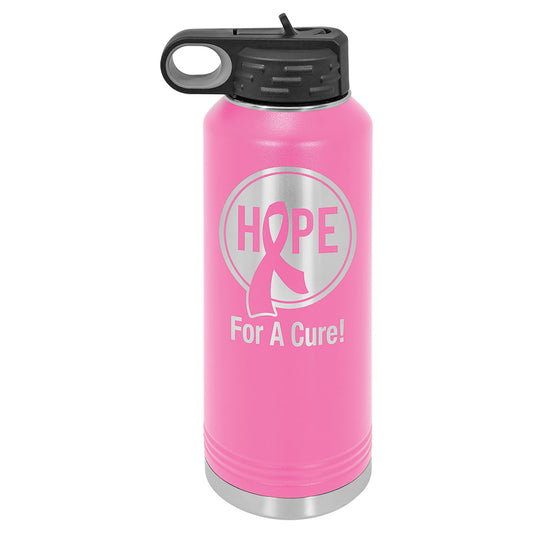 Personalized Laser Engraved  Pink 40 oz. Polar Camel Water Bottle