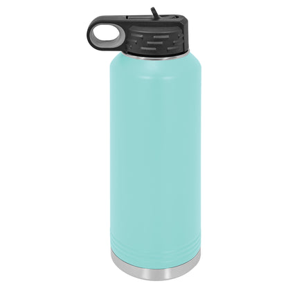 Personalized Laser Engraved  Teal 40 oz. Polar Camel Water Bottle