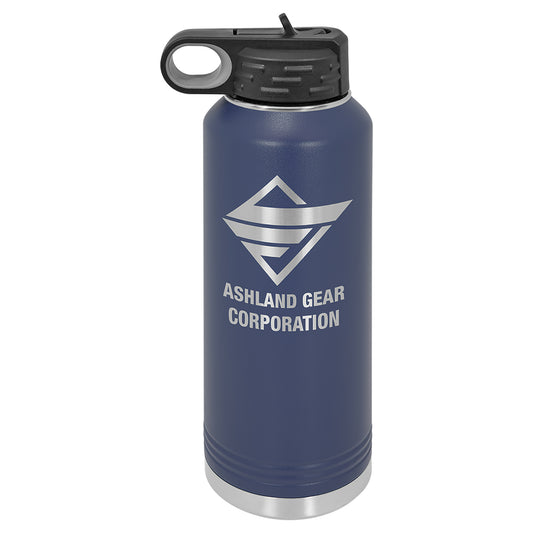 Personalized Laser Engraved  Navy Blue 40 oz. Polar Camel Water Bottle