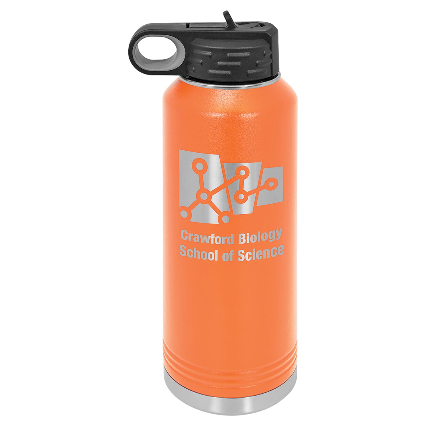 Personalized Laser Engraved  Orange 40 oz. Polar Camel Water Bottle