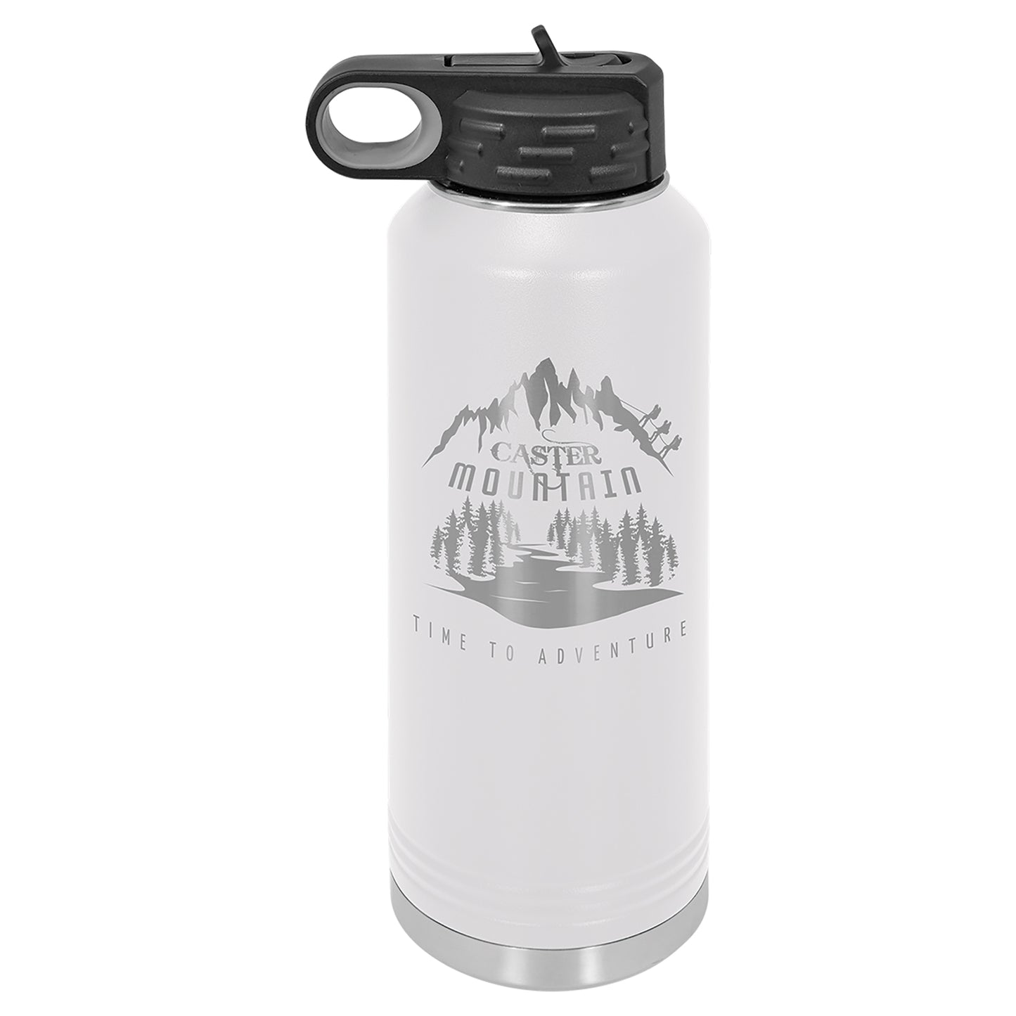 Personalized Laser Engraved  White 40 oz. Polar Camel Water Bottle