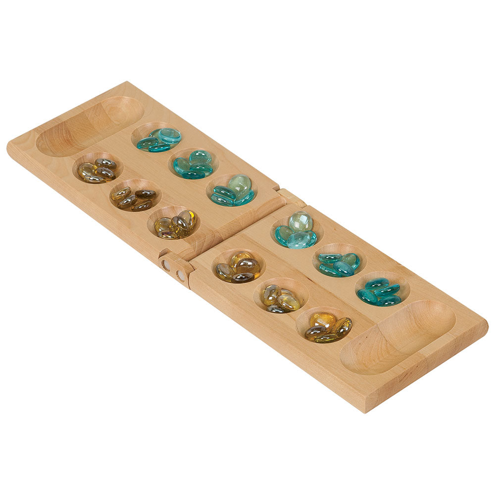 Personalized Laser Engraved Wood Mancala Game Gift Set