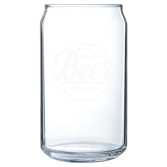 Personalized Laser Engraved 16 oz. Can Glass