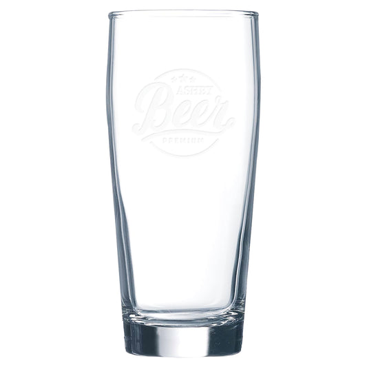 Personalized Laser Engraved  16 oz. Polar Camel Will Becher Beer Glass