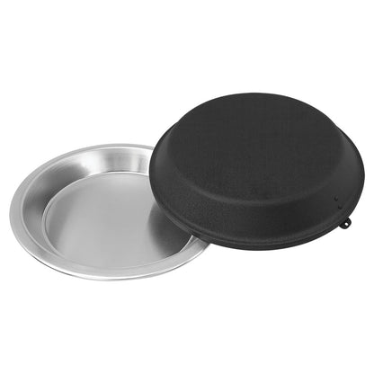 Personalized Laser Engraved 9" Aluminum Pie Pan with Black Lid