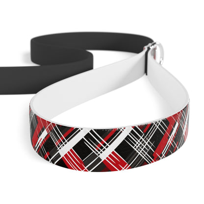 Sassy Pet's Red, Black & White Plaid Leash