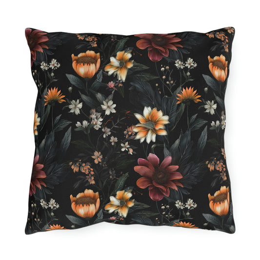 Summer Night Floral Outdoor Pillows