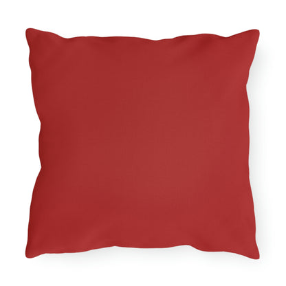 Red, Black & White Floral Design Outdoor Pillows