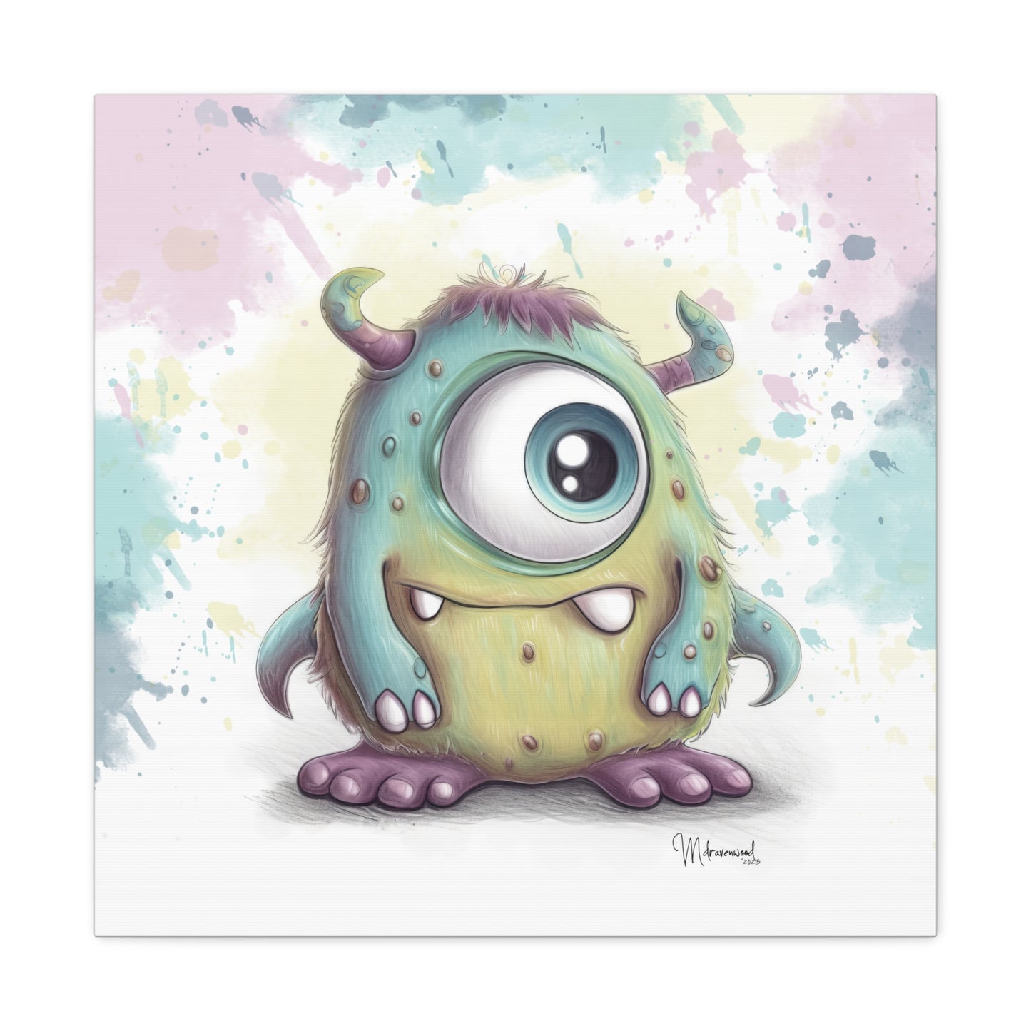 Baby Monster's Series -Manny Canvas Gallery Wraps