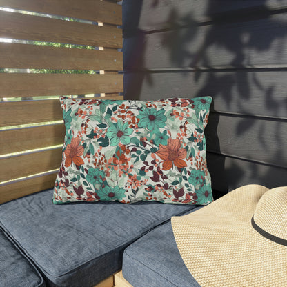 Multi-color Floral Outdoor Pillows