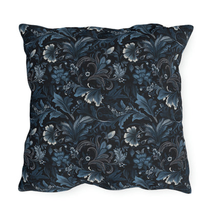 Blue Floral Outdoor Pillows