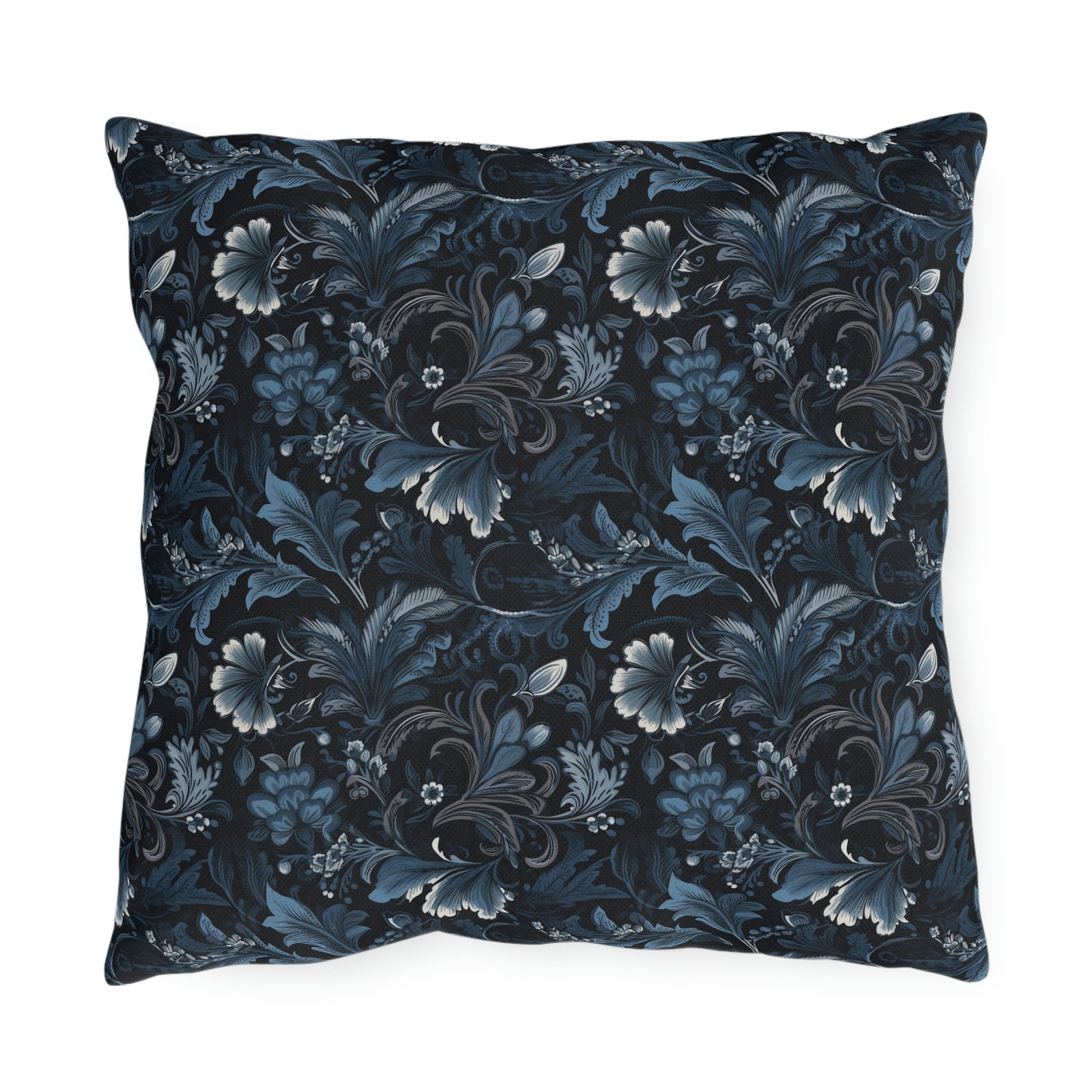 Blue Floral Outdoor Pillows