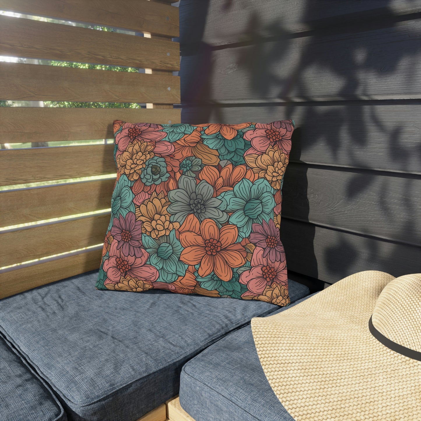 Spring Pop Floral Outdoor Pillows